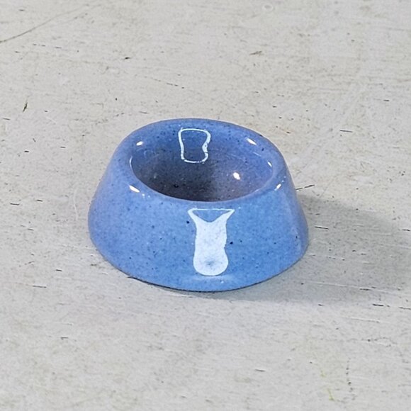 Hagen Renaker Dog Bowl Blue Miniature Figurine Accessory Item - Picture 2 of 8
